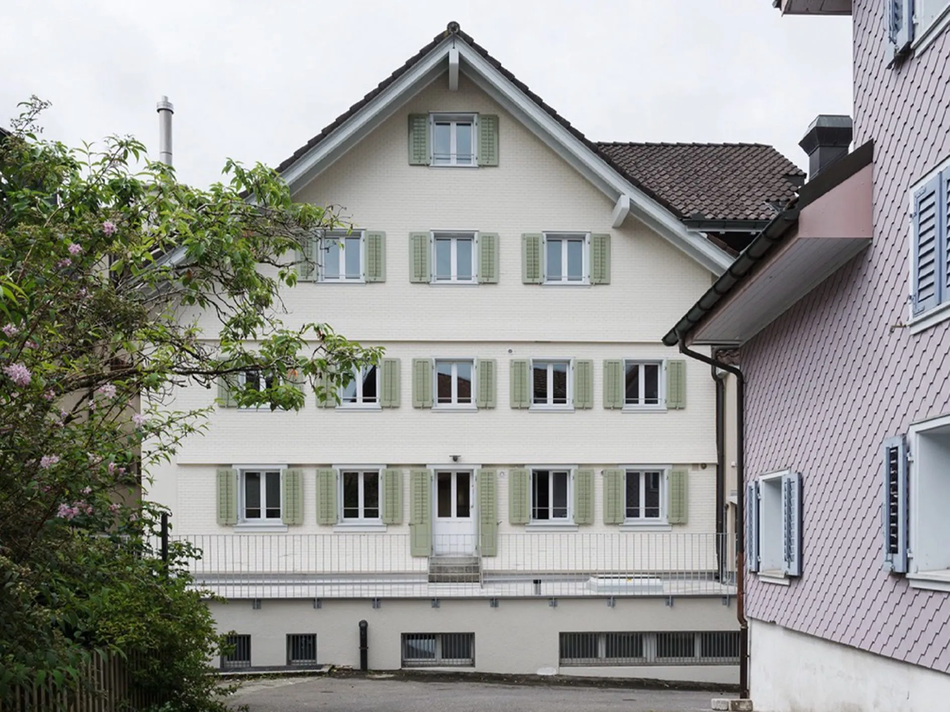 Bestandsgebäude im Ortskern nach der Renovation